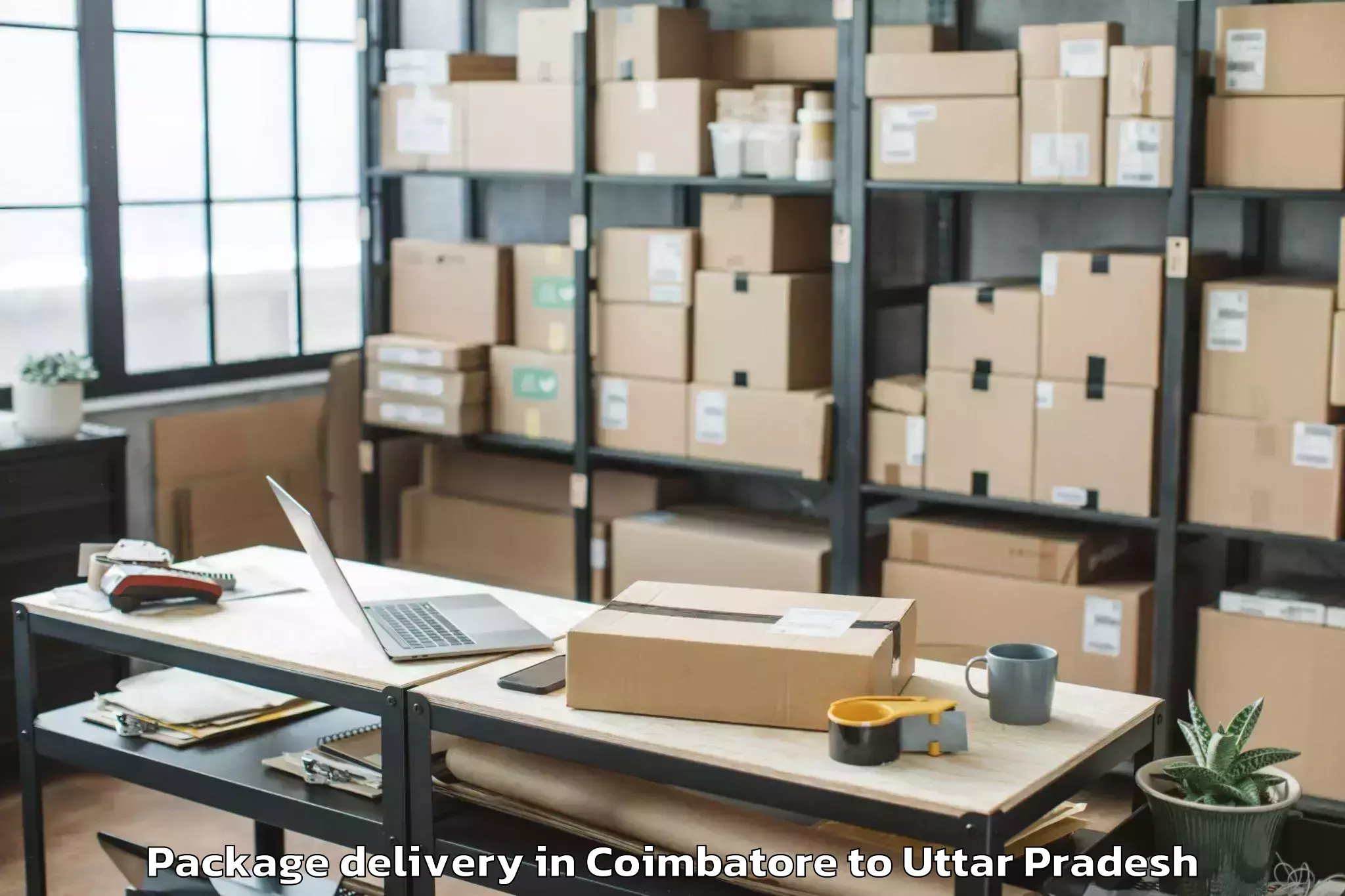 Get Coimbatore to Etmadpur Package Delivery